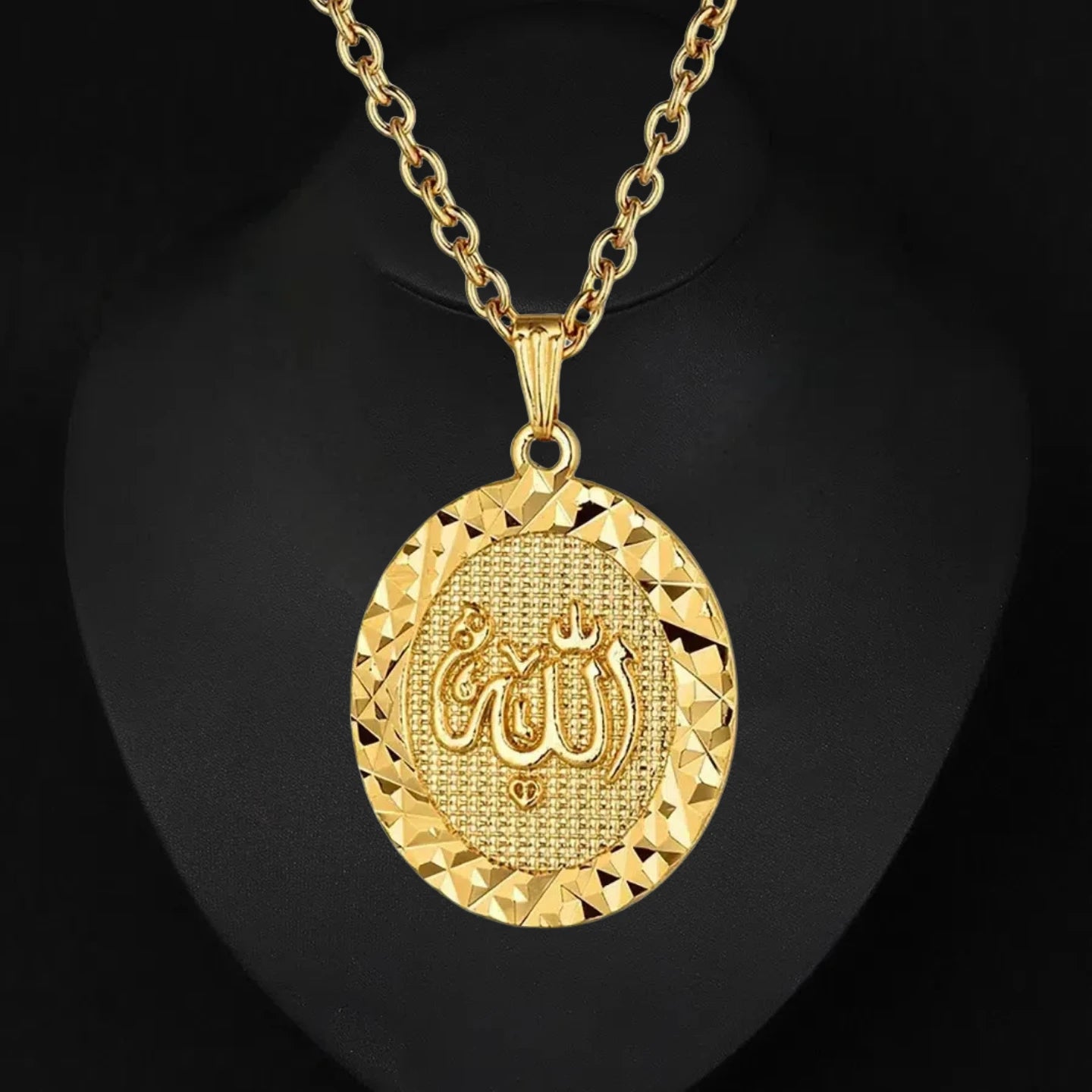 Religious Islamic Muslim Allah Pendant Female Gold Color Stainless Steel Oval Round Necklaces for Women Islam Jewelry Gift 2025