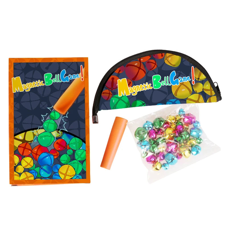 Interactive Magnetic Wand And Colorful Bell Parent-Child Sensory Magnetic Toy Portable Stress Reliever Children'sBoard Game Gift