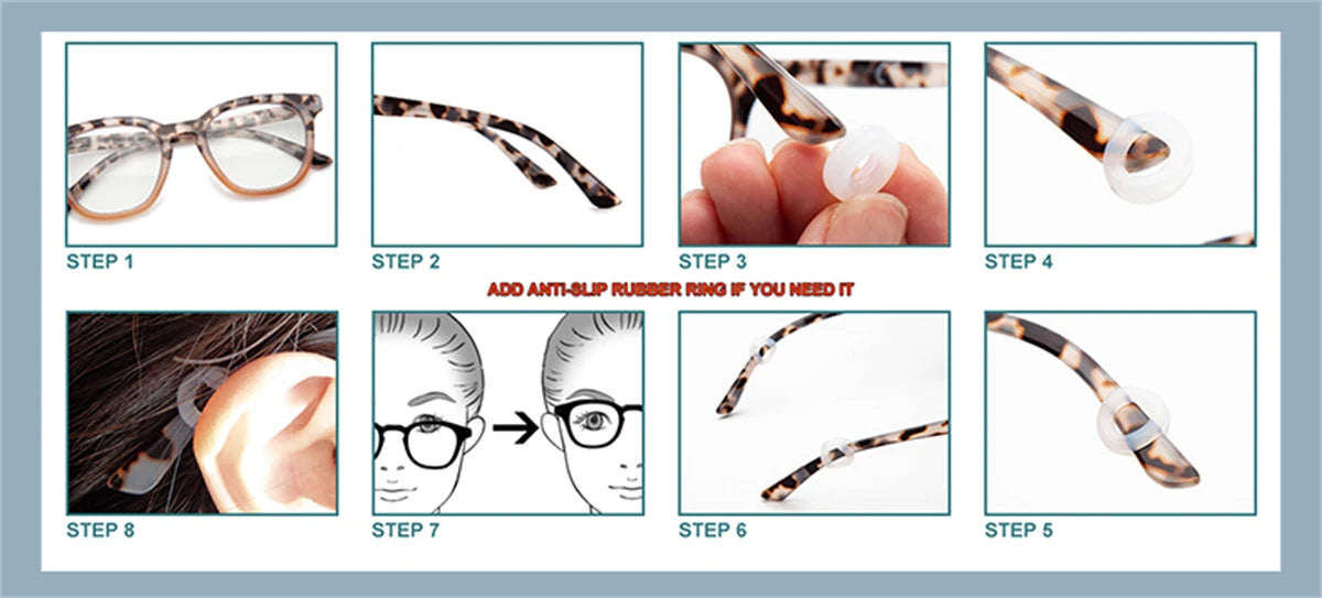 CLLOIO Premium Polygonal Customized Reading Glasses Women's Fashion Myopia Glasses Blue Light Blocking Prescription Eyeglasses