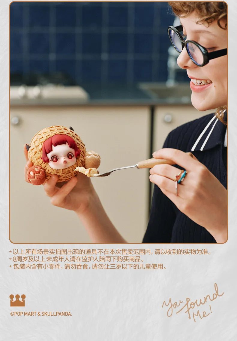 Original Popmart Skullpanda V3 You Found Me Series Trend Blind Box Doll Bag Pendant Surprised Box Toy Emotion Soothing Doll Gift