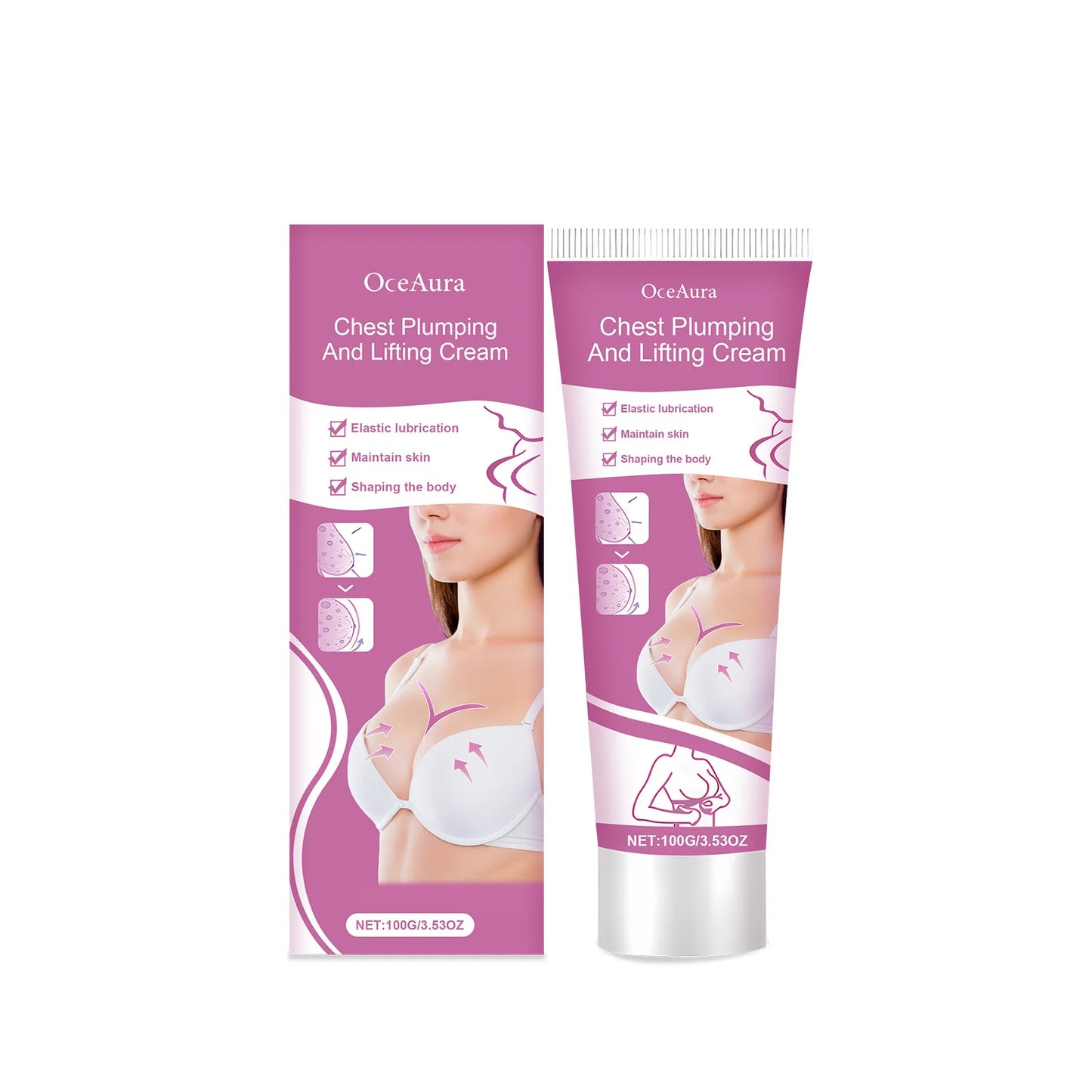 Chest Plumping Lifting Cream Enlargement Size up Enhancenment Improve Breast Flat Sagging Bust Firming Massage Boob Growth Cream
