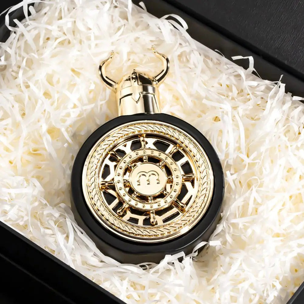 100ml Bharara Viking Men Perfume Cairo Black Ox Head Middle East Dubai Parfum Senior Business Attar Sexy Fruity Aroma For Women