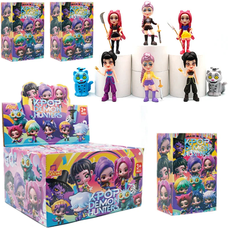 2025 NEW Anime KPop Demon Hunters Doll Vinyl Toy Rumi Mira zoi Character vinyl mask figurine Birthday Gift Fan Club Gifts