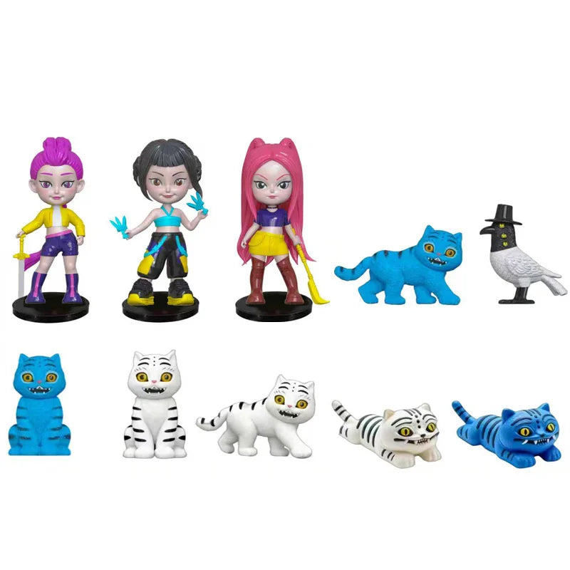 Kpop Demon Hunters Figure K Pop Demon Hunters Figures Huntrix Figures Toy Derpys Tiger Rumi Mira Zoey Sussy Figurine Ornament