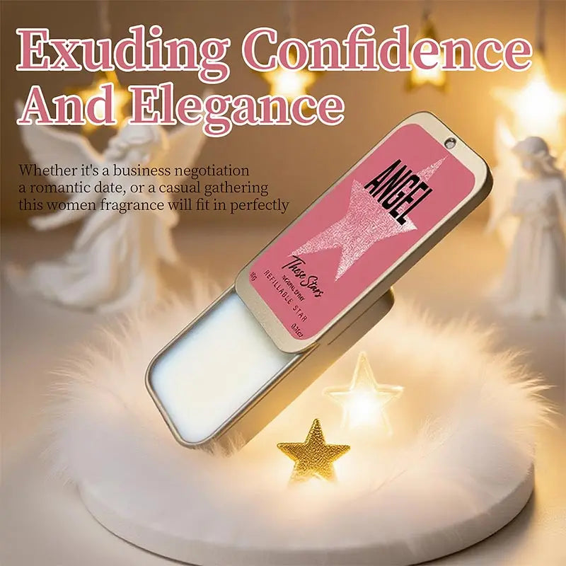 Angel Star Solid Perfume Cream Floral Fruity Cologne Long-lasting Fragrance Essential Oil Portable Dating Business Solid Perfume