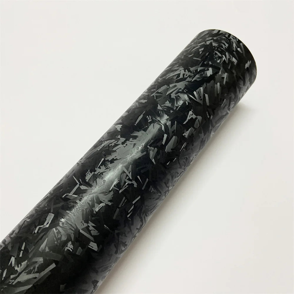 Carbon Fiber Chopped Strand Forged Vinyl Car Wrap Film Auto Modification Sticker Protective Strip Door Sill Side