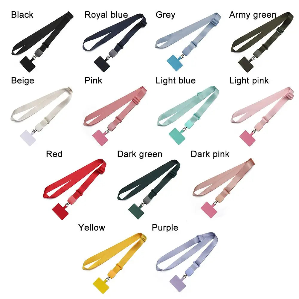 Neck Strap Lanyard for Mobile Phone Rope Anti-lost Keys Mobile Phone Straps Holder Neck Strap Hang Rope Lanyard Patch Card