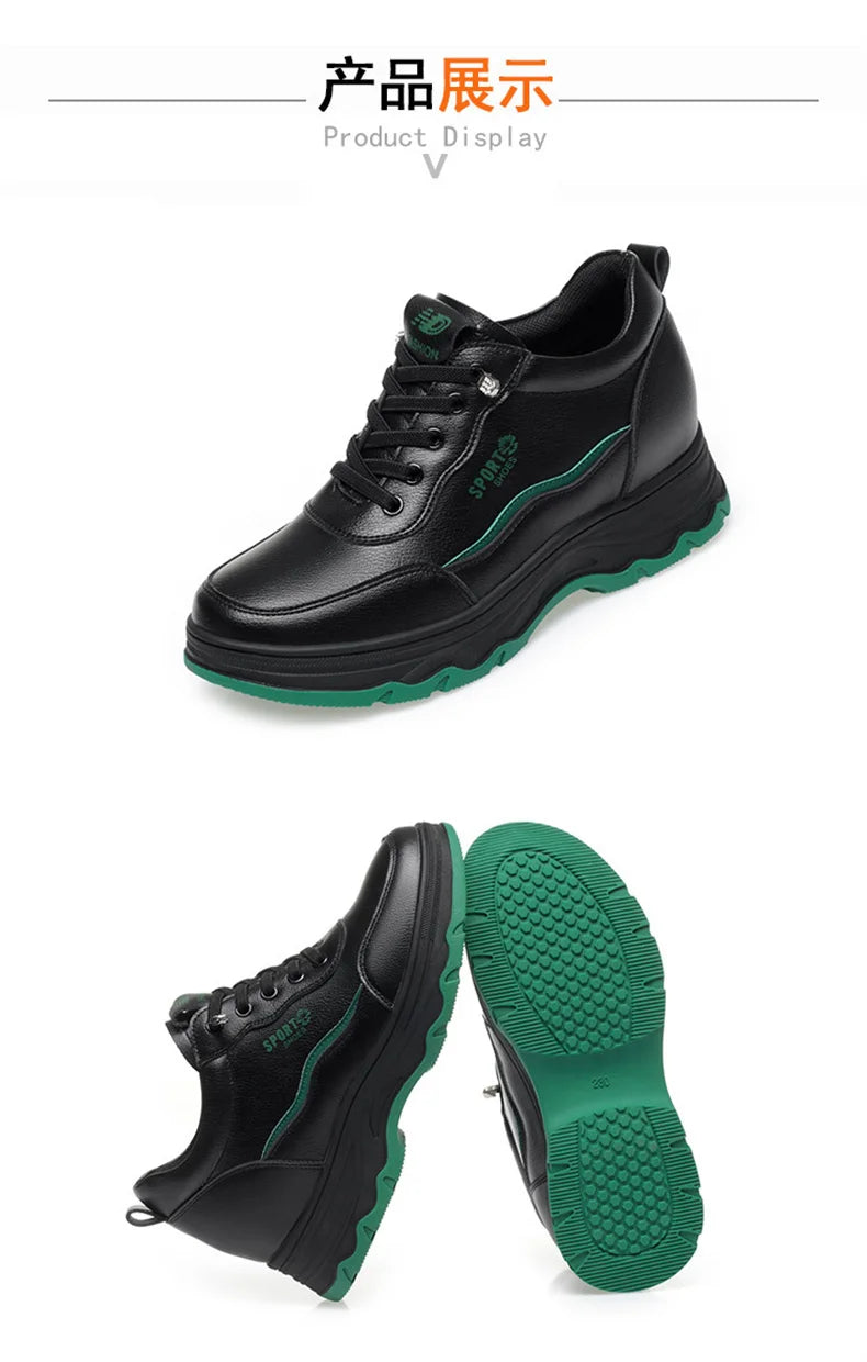 Women Water Proof Solid Comfort Sneakers Breathable Sports Shoes Outdoor Walking Flats Spring Casual Soft Leather Shoes 2024