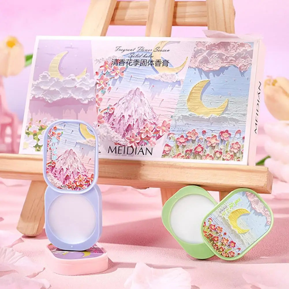 3Pcs Female Solid Perfume Portable Long Lasting Fragrance Fresh Natural Balm Deodorant Antiperspirant Perfume For Women