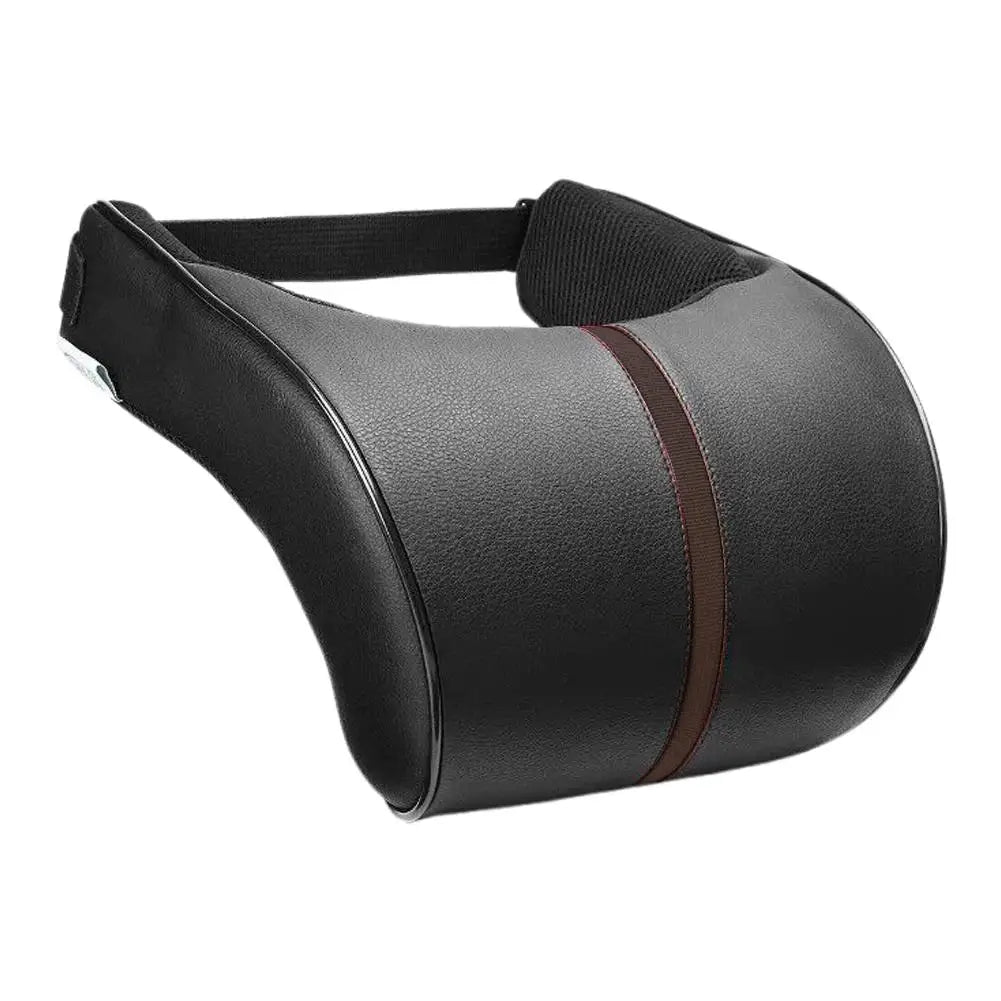 1Pcs Car Neck Pillow PU Leather Car Headrest Pillow Memory Foam Neck Pain Relief Car Seat Pillow Neck Support Auto Accessories