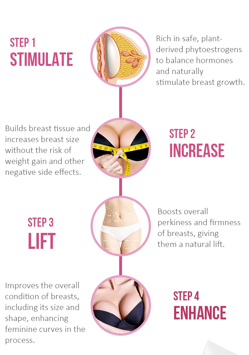 Breast Enlargement Cream Fast Growth Essential Oil Bust Enlarging Bigger Enhance Massage for Women Body Care