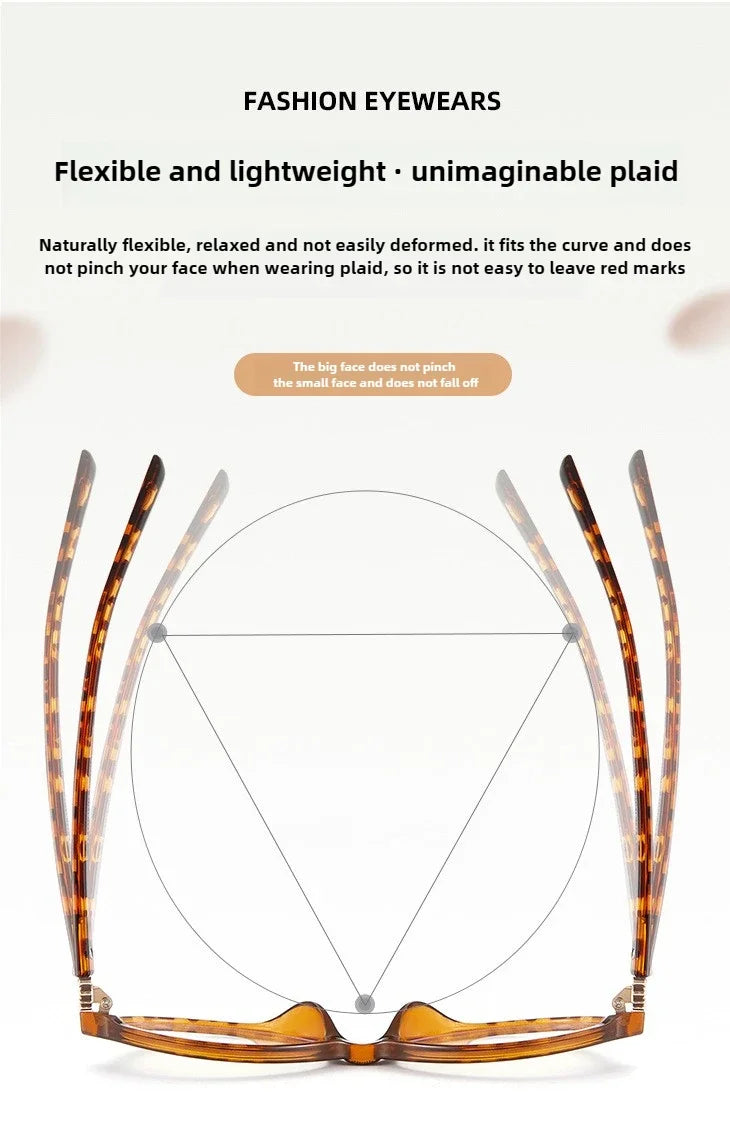 BLMUSA Retro Anti Blue Ray Photochromic Myopia Glasses Women Oval Small Frames Prescription Glasses Pop Classic Reading Glasses