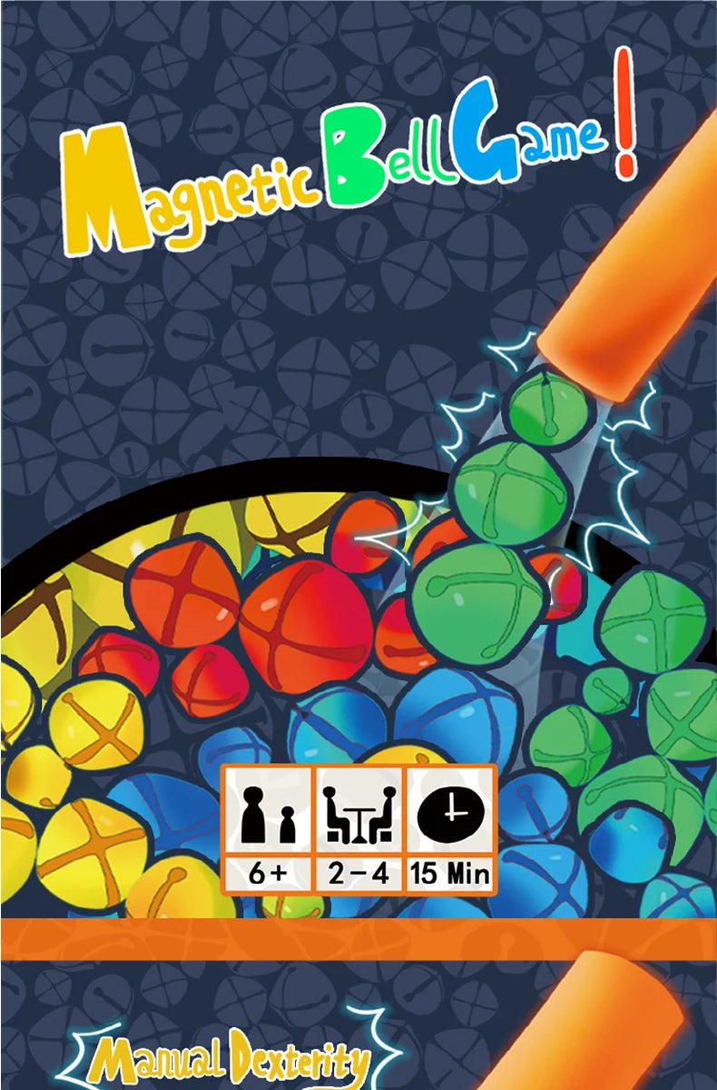 Interactive Magnetic Wand And Colorful Bell Parent-Child Sensory Magnetic Toy Portable Stress Reliever Children'sBoard Game Gift