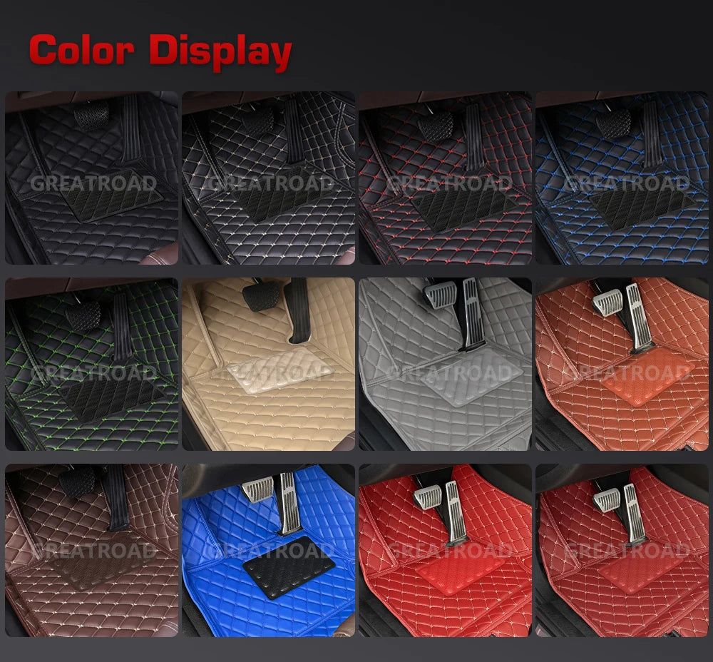 Car floor mats for AUDI Q7 (Seven seats) 2006 2007 2008 2009 2010 2011 2012 2013 2014 2015 2016-2025 Custom foot Pads automobile