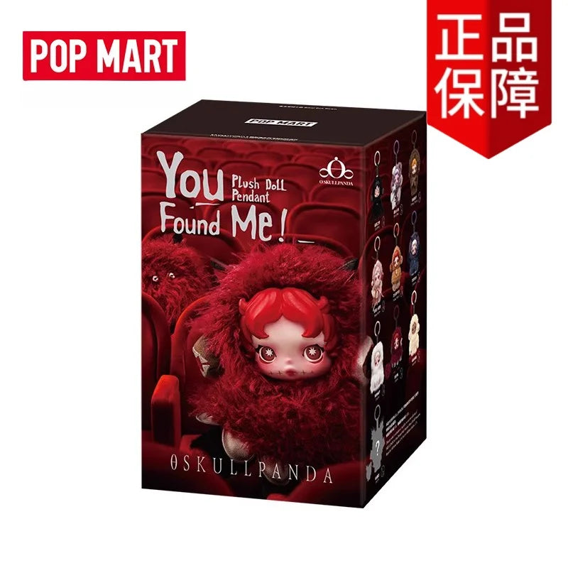 Original Popmart Skullpanda V3 You Found Me Series Trend Blind Box Doll Bag Pendant Surprised Box Toy Emotion Soothing Doll Gift