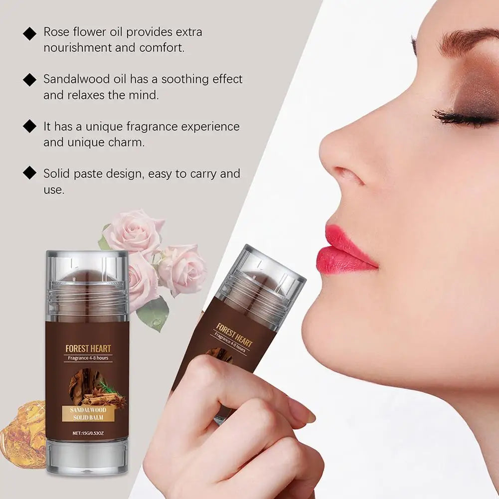 15g Court Sandalwood Solid Perfume Portable Solid Perfume Charming Fragrance Long Lasting Z2S0