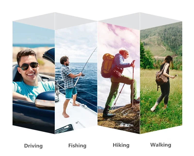 Polarized Sunglasses Prescription Lens Aspheric UV Protection Sun Glasses Myopia Presbyopia Driving Fishing Colour Lenses 2Pcs