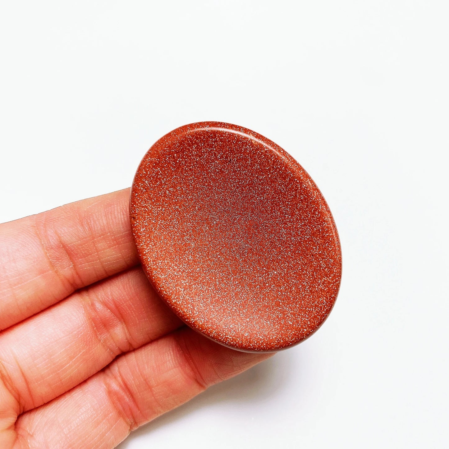 Natural Stone Thumb Worry Stone Crystal Quartz Oval Pocket Massage Palm Reiki Healing Therapy Meditation Spiritual Flake Gift