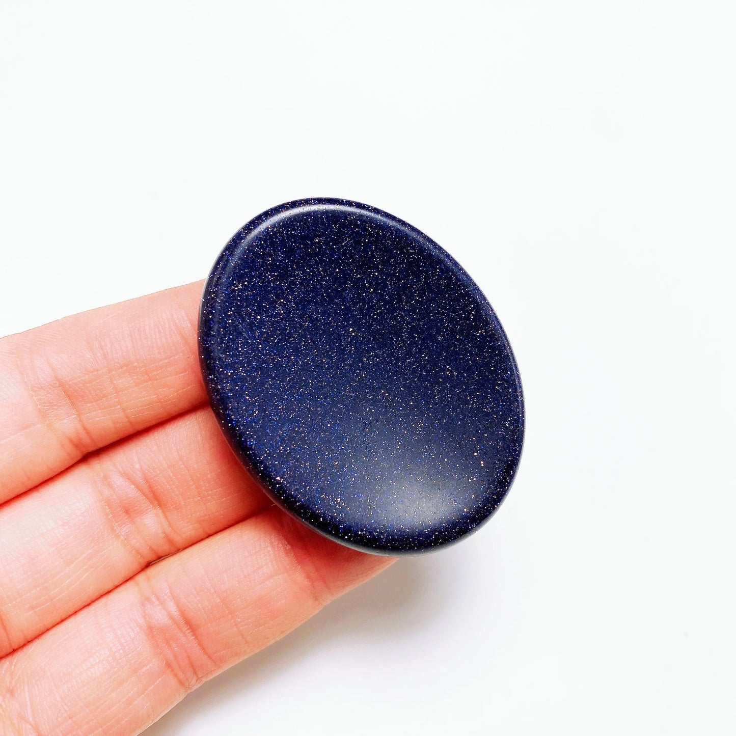 Natural Stone Thumb Worry Stone Crystal Quartz Oval Pocket Massage Palm Reiki Healing Therapy Meditation Spiritual Flake Gift