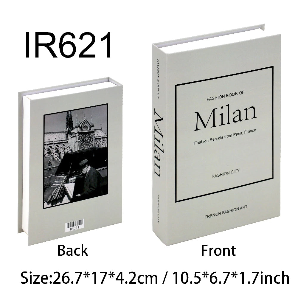 Luxury Fake Books for Decoration Openable Simulation Book Storage Box Coffee Table Books Villa Hotle Home Decor Shooting Props