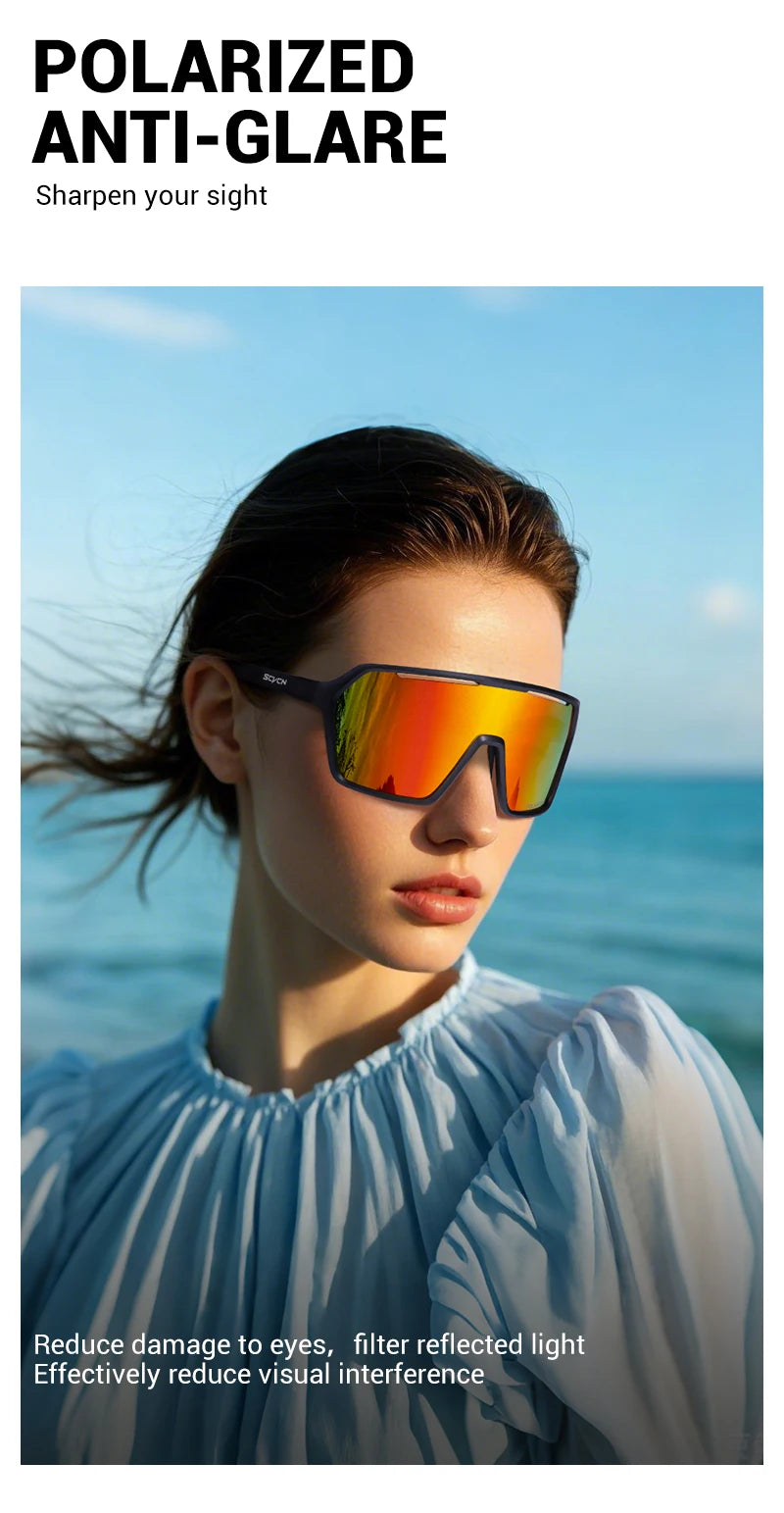 SCVCN Hot Photochromic Cycling Sunglasses MTB Glasses Outdoor Bike Cycling UV400 Eyewear Men Women Bicycle Sports Hiking Glasses