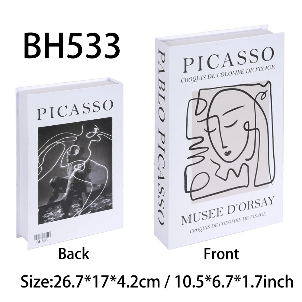 Luxury Home Decoration Fake Book Fashion Living Room Decoration Coffee Table Bedroom Interior Items Modern Book Box Decoration