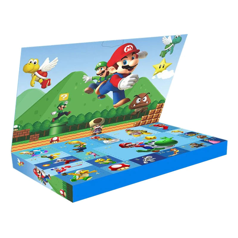 24pcs/Set Super Mario Advent Calendar Anime Action Figure PVC Model Dolls Christmas Calendar Toys For Children