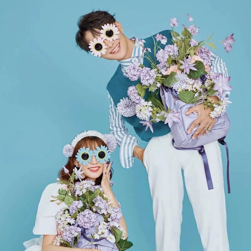 Sunflower Sunglasses Little Daisy Shape Sun Glasses Funny Party Decorative Eyeglasses Plastic Gathering Picnic Photography Props