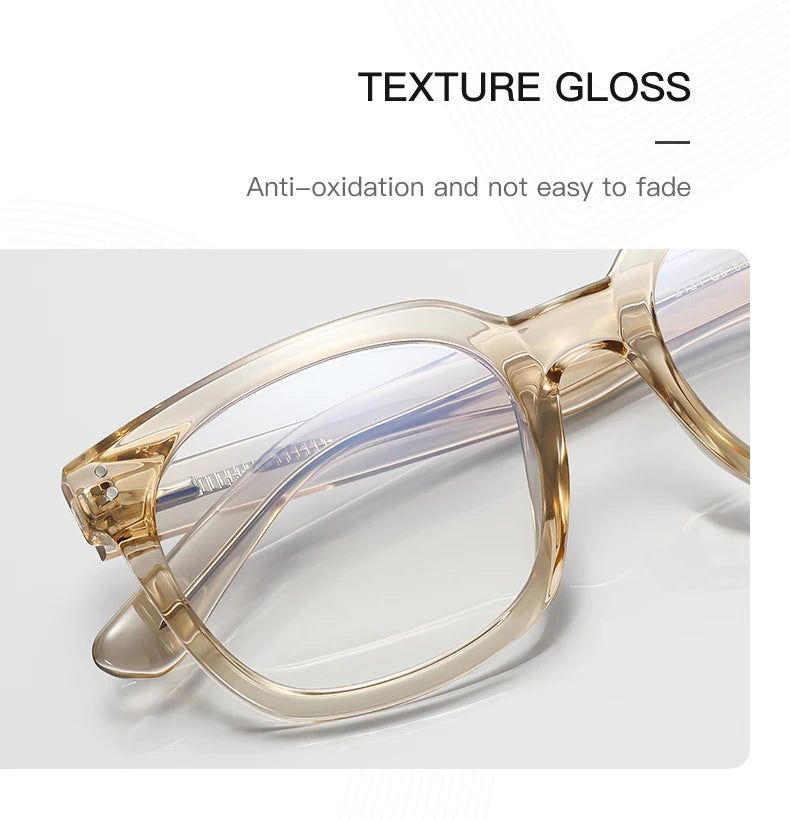 JMISUS Classic Prescription Glasses for Women Men Square Anti Blue Light Lenses Myopia Hyperopia Correction Office Use