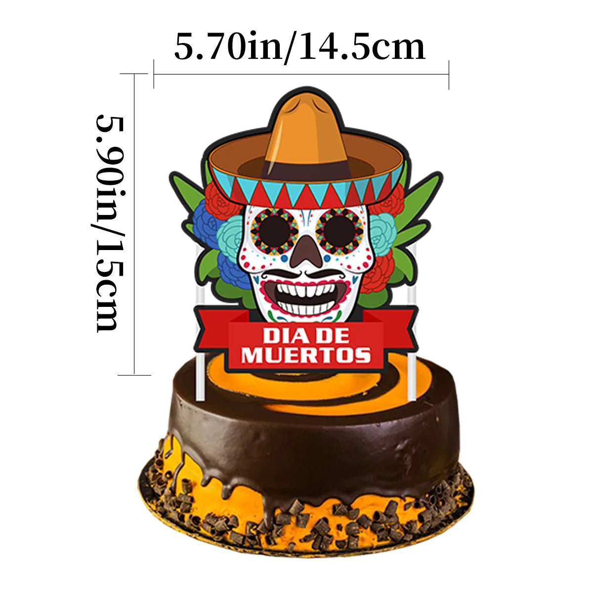 Mexico Day of the Dead Theme Party Hanging Decor Skull Banner Spiral Swirl Halloween Party Decoration Supplies