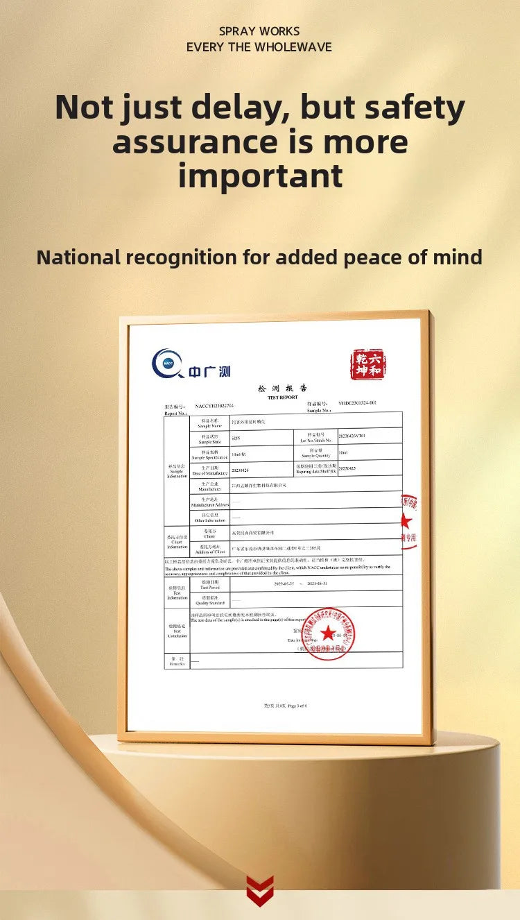 Nanjing Tongrentang Male External Care Herbal Spray Delayed Scented Adult Product Non-Opium Botanical Male Enhancement