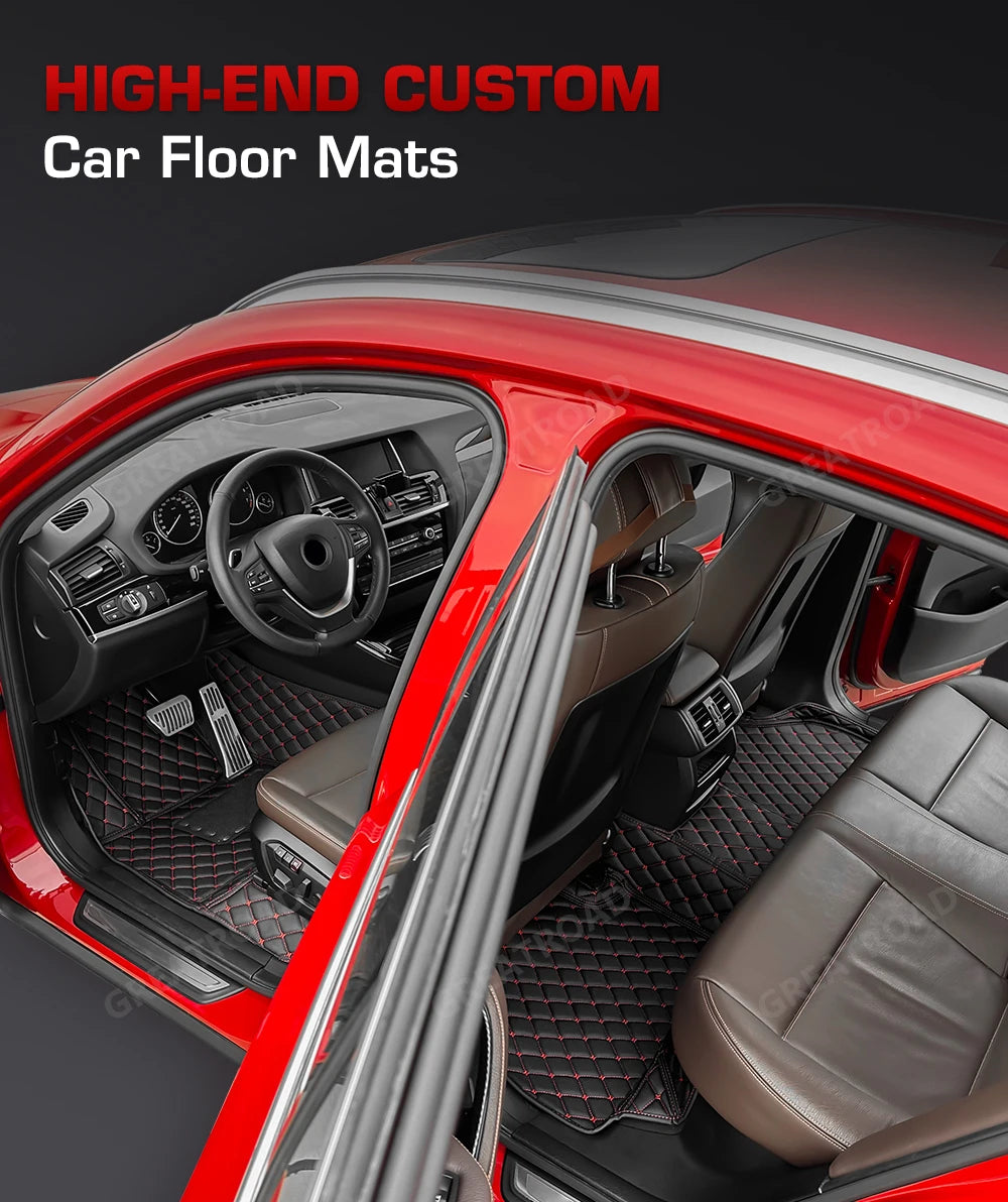 Car floor mats for AUDI Q7 (Seven seats) 2006 2007 2008 2009 2010 2011 2012 2013 2014 2015 2016-2025 Custom foot Pads automobile