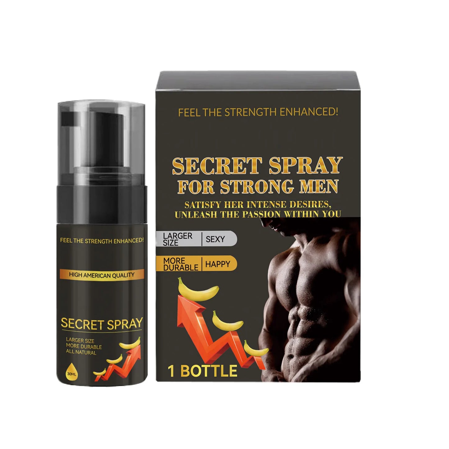 2025 Hot Men's Spray Long Lasting Delay Spray, Men's Energy Strength Massage Cream, Improve The Quality Of Love