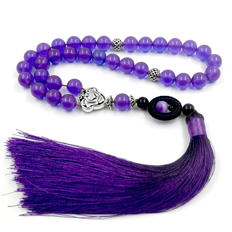 ALBASHAN Tasbih Purple Resin 33 45 66 99 Beads Bracelet Muslim Rosary Gradient Tassel Misbaha Islamic Bracelet Muslim Prayer Bea