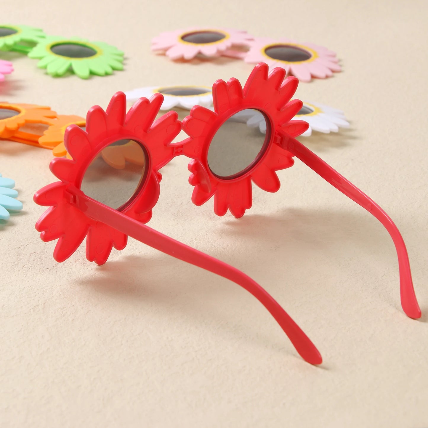 Sunflower Sunglasses Little Daisy Shape Sun Glasses Funny Party Decorative Eyeglasses Plastic Gathering Picnic Photography Props