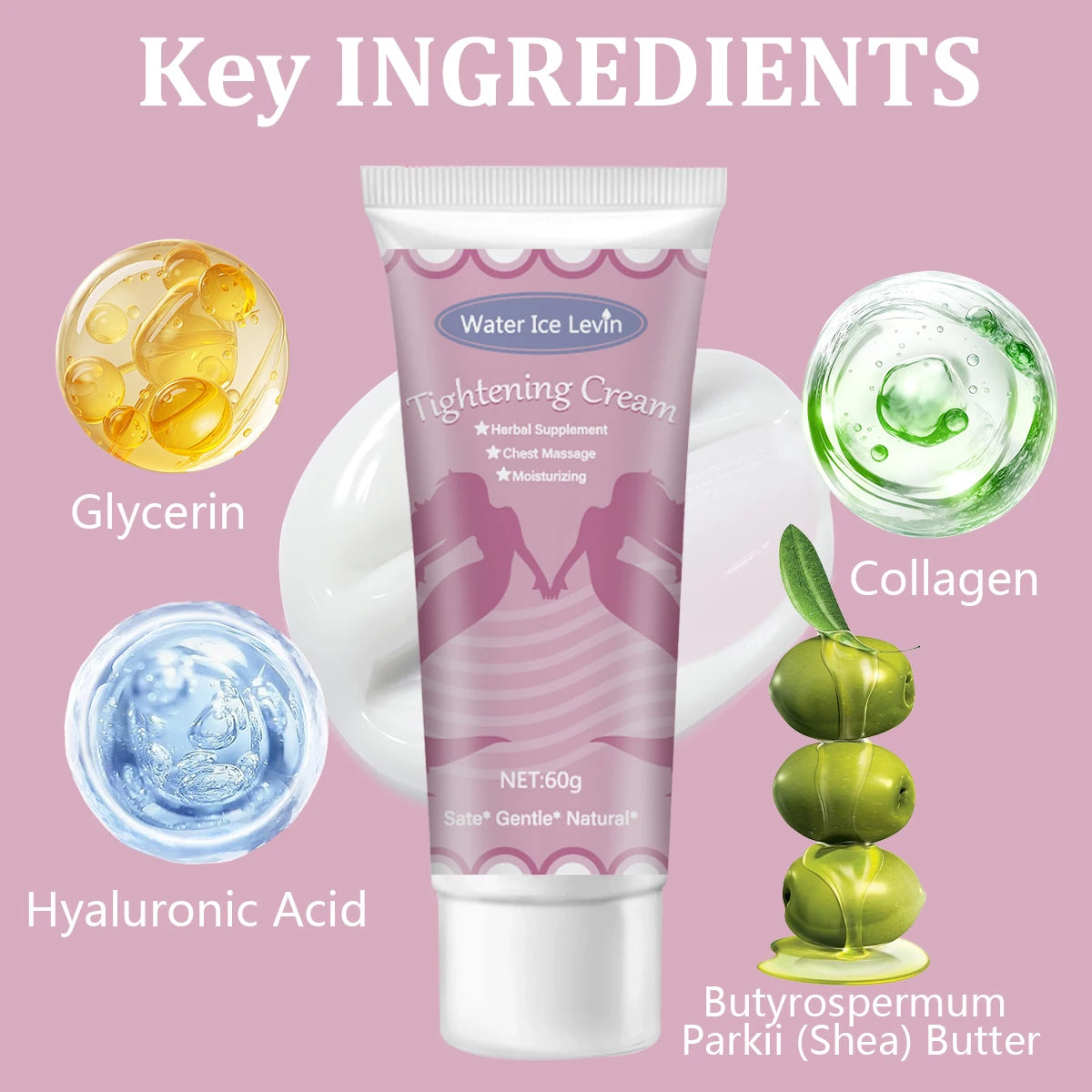 Breast Firming Cream - Deep Moisturizing - Fast Absorbing - Smooth & Supple Skin