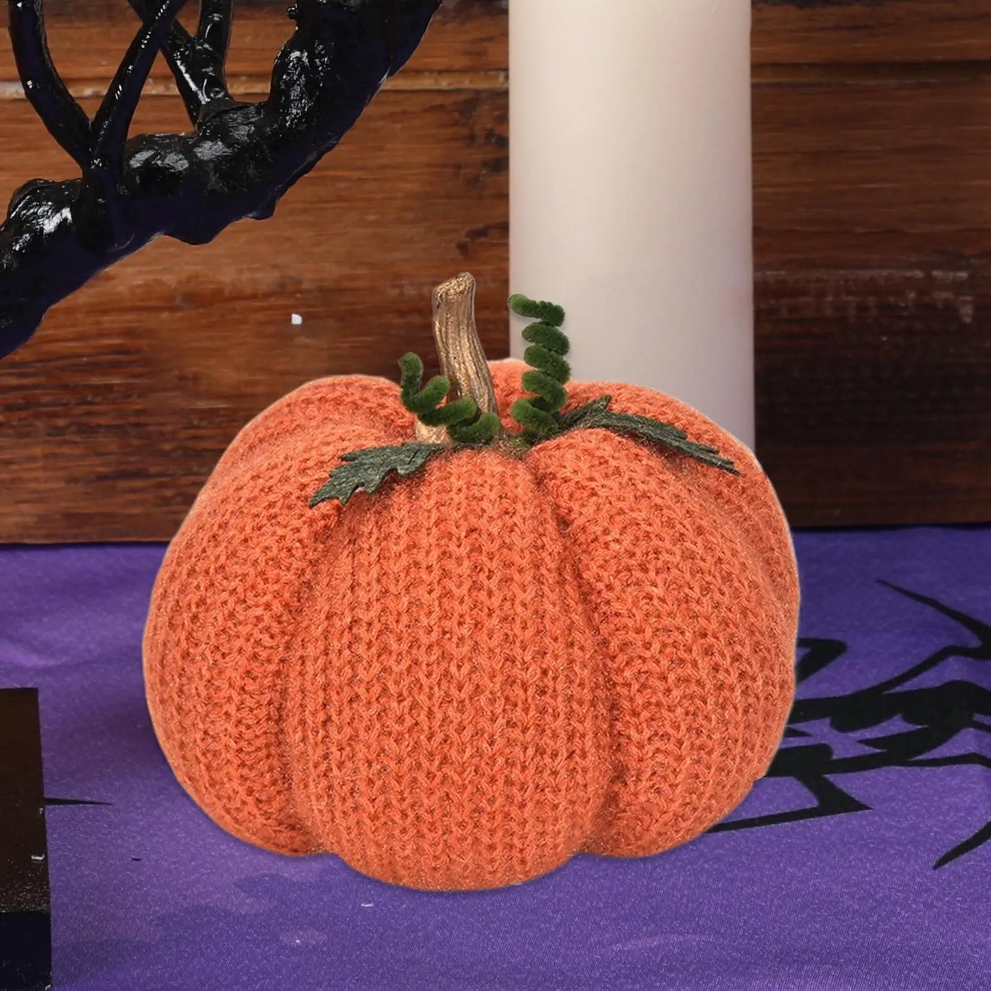 Crochet Pumpkins Handmade Fall Decor Knitted Pumpkin Ornaments for Thanksgiving Halloween Home Table Centerpiece Decorations