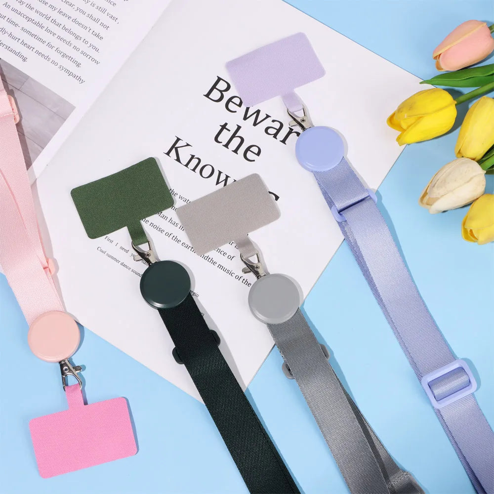 Neck Strap Lanyard for Mobile Phone Rope Anti-lost Keys Mobile Phone Straps Holder Neck Strap Hang Rope Lanyard Patch Card