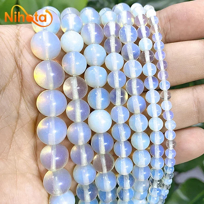Natural Stone Beads Jaspers Amazonite Turquoises Agates Round Beads for Jewelry Making Diy Bracelet Earrings 4/6/8/10/12mm