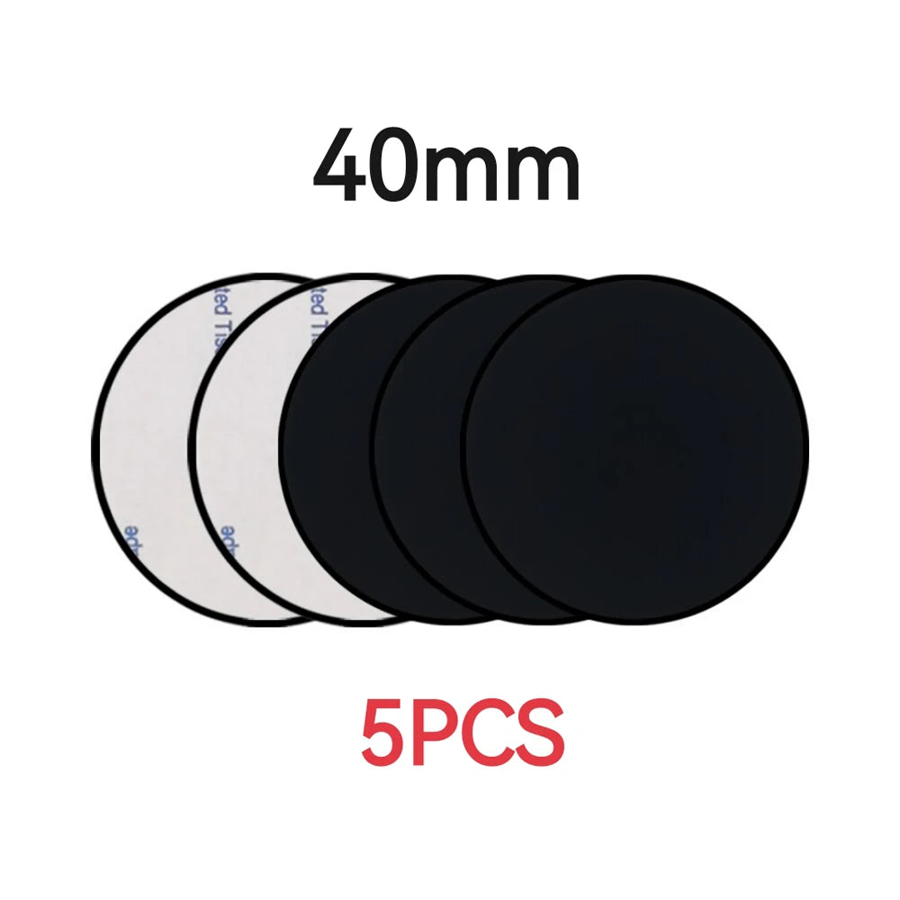 1/3/5PCS Magnetic Metal Plate For Car Phone Holder Universal Iron Sheet Disk Sticker Mount Mobile Phone Magnet Stand For IPhone