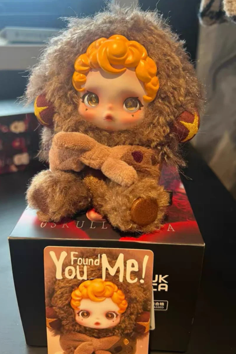 Original Popmart Skullpanda V3 You Found Me Series Trend Blind Box Doll Bag Pendant Surprised Box Toy Emotion Soothing Doll Gift