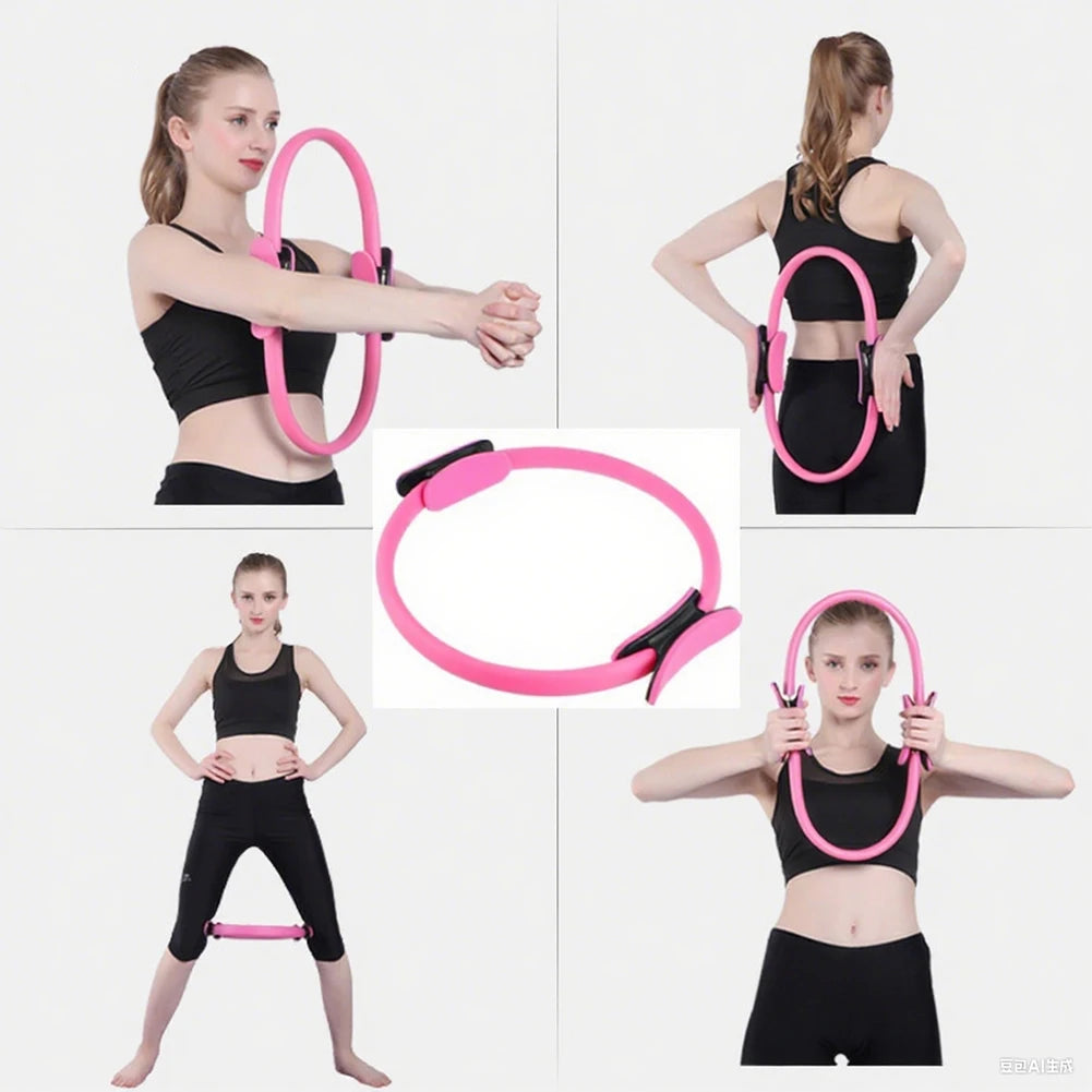 Yoga Fitness Ring Pilates Ring Flexible Resistance Exercise Equipment Women Girl Fitness Training Ring For Arm Legs Body Workout