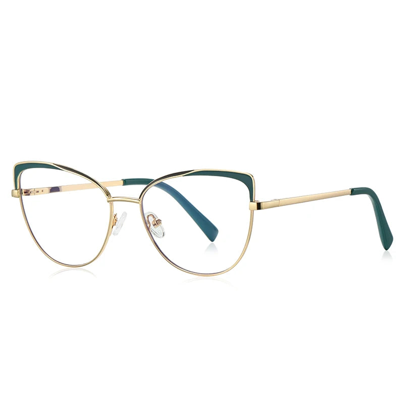 JMISUS New Women Cat Eyes Photochromic Reading Glasses Design Butterfly Frame Customized Prescription Anti-blue Ray Eyewear