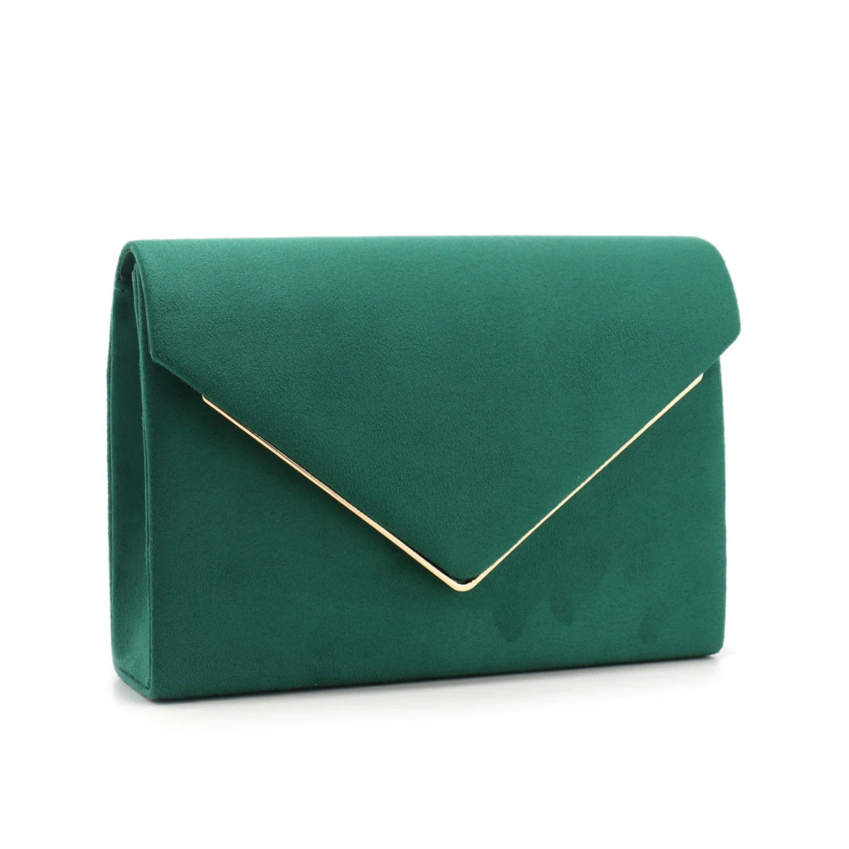 Envelope Design Velvet Women Evening Bags V Metal Fashion Small Cover Clutch Bags With Shoulder Chain Party Wedding Prom Handbag
