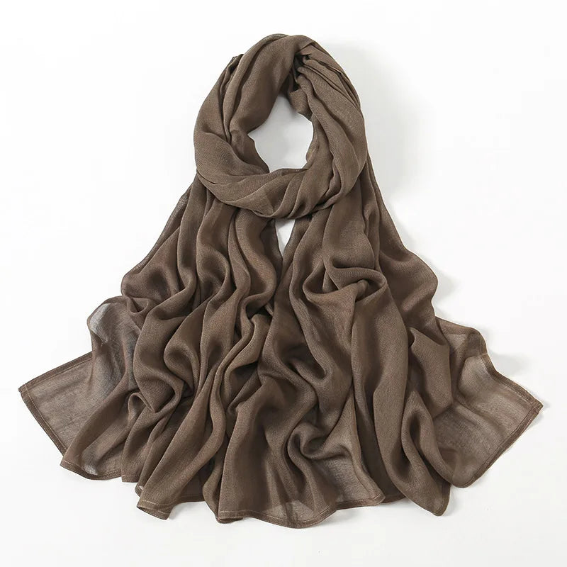 29 Colors 180*95cm Ramadan Women Broad Edge Solid Cotton Rayon Hijab Scarf Lady Wraps Shawls Muslim Headband Islamic Scarves