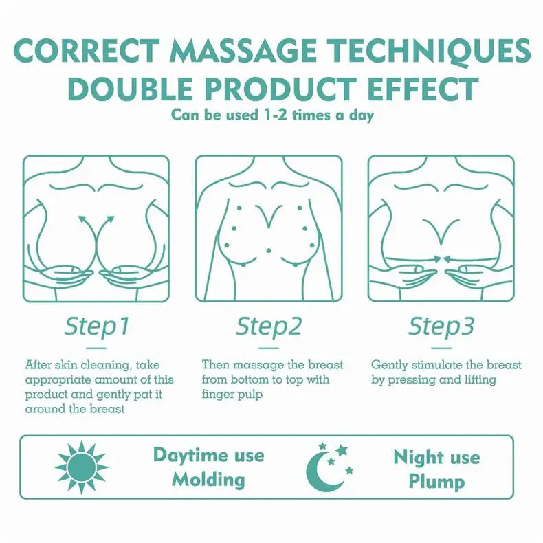 Fast Growth Breast Enlargement Cream Lift Firm Breast Improve Sagging Massage Chest Rapidly Body Moisturizing Smooth Bright Care