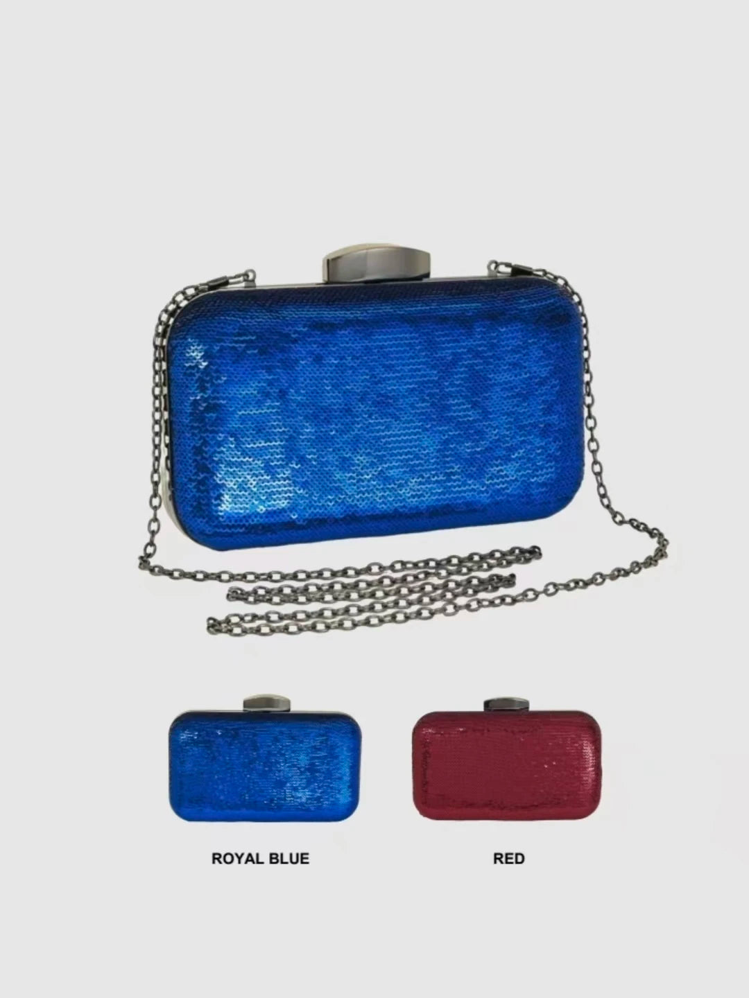 Glitter Sequins Evening Bag For Women, Fashion Snap Clutch Purse, Luxury Handbag For Wedding Party Prom Banquet