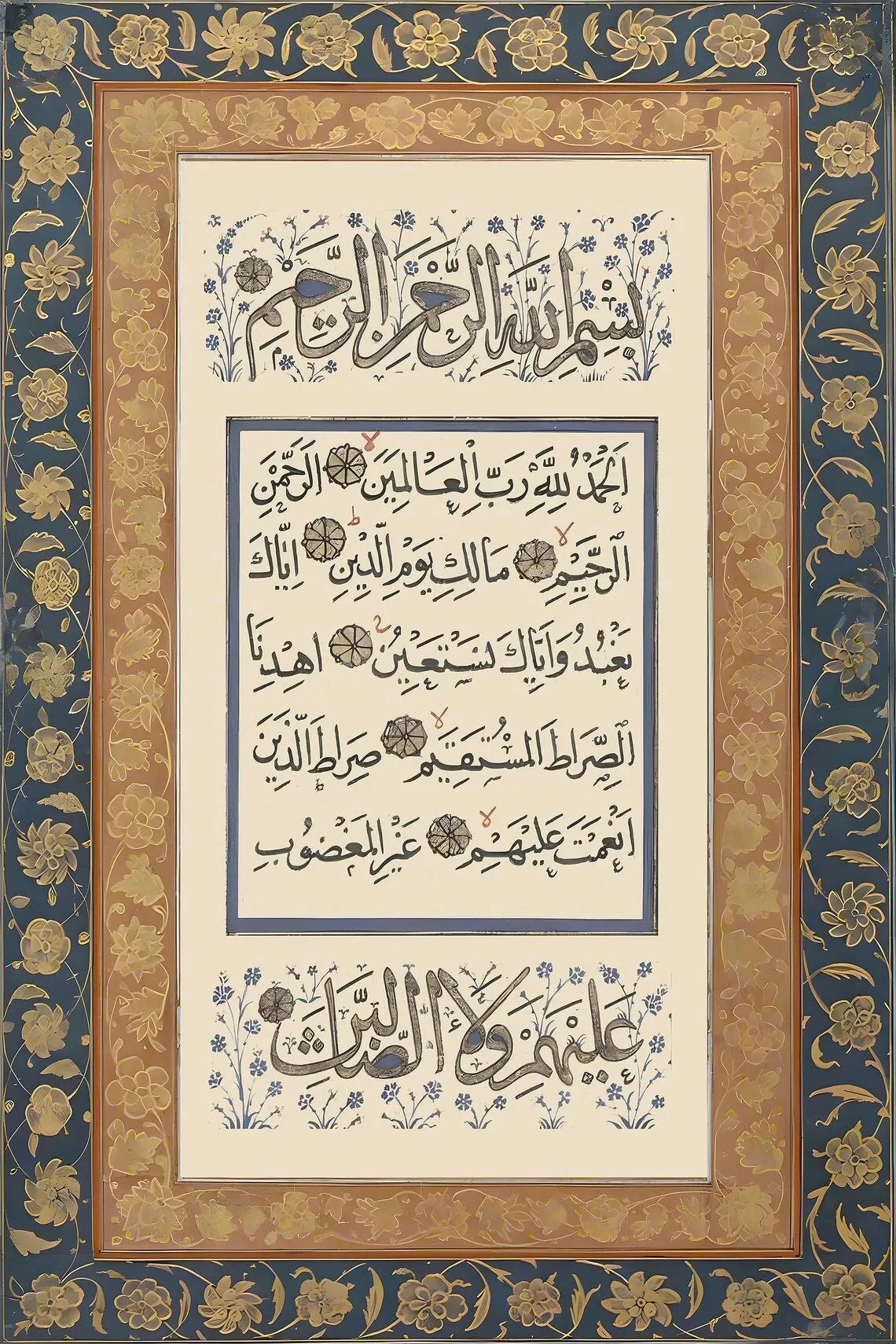 Arabic Motifs Muslim Poster Pictures Retro Islamic Religion Geometric Wall Art Quran Canvas Print Home Decor