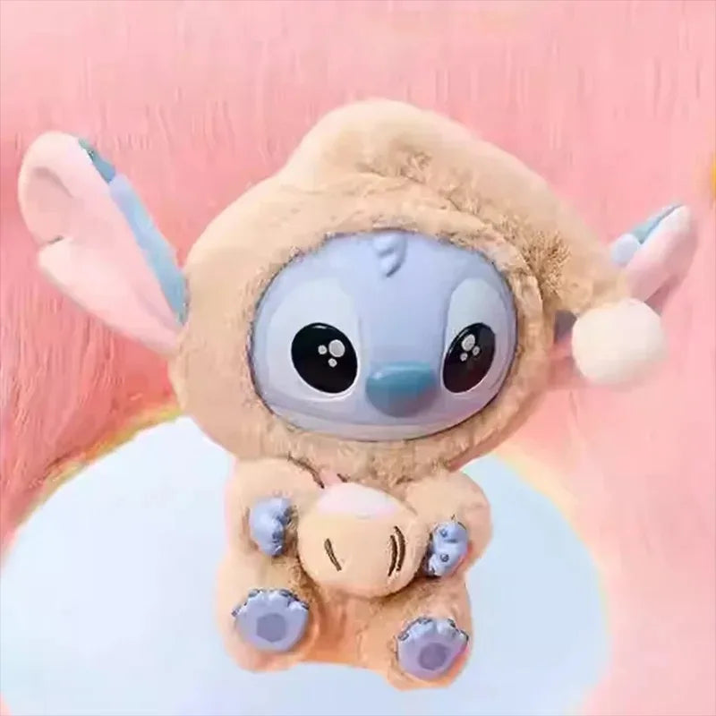Disney New Stitch Eat Some Thing Before Sleep Series Vinyl Blind Box Bag Pendant Cute Plush Doll Mystery Box Toy Surprise Gifts