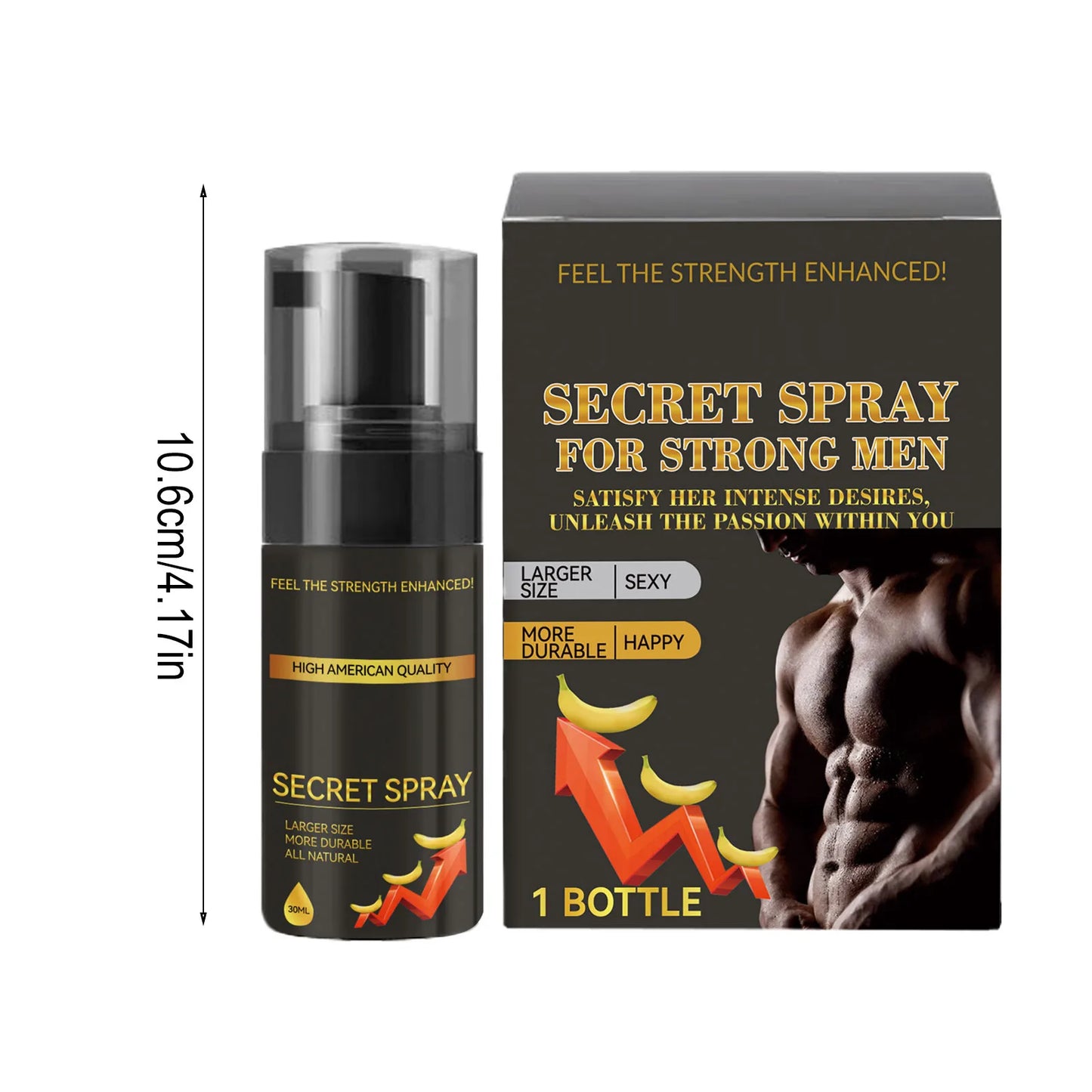 2025 Hot Men's Spray Long Lasting Delay Spray, Men's Energy Strength Massage Cream, Improve The Quality Of Love